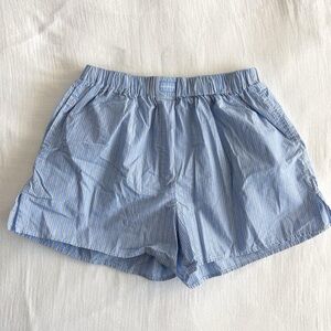 Adanola Blue & White Striped Boxer Shorts